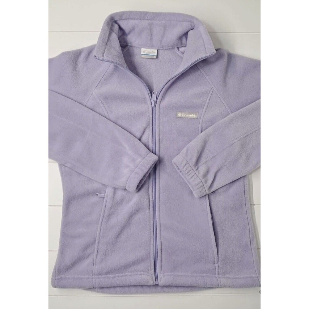Columbia Sportswear Womens Medium Fleece Full Zip Jacket Lavender NWT - Picture 2 of 5
